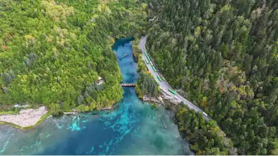 九寨沟秋色爆燃!彩林铺展如仙境,摄影大神直呼美到窒息
