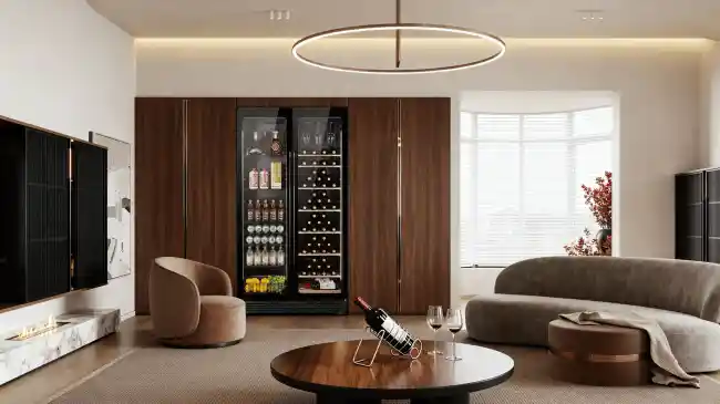 HCK鉴赏家系列双温酒柜惊艳登场，欧式美学引领高端酒饮新风尚